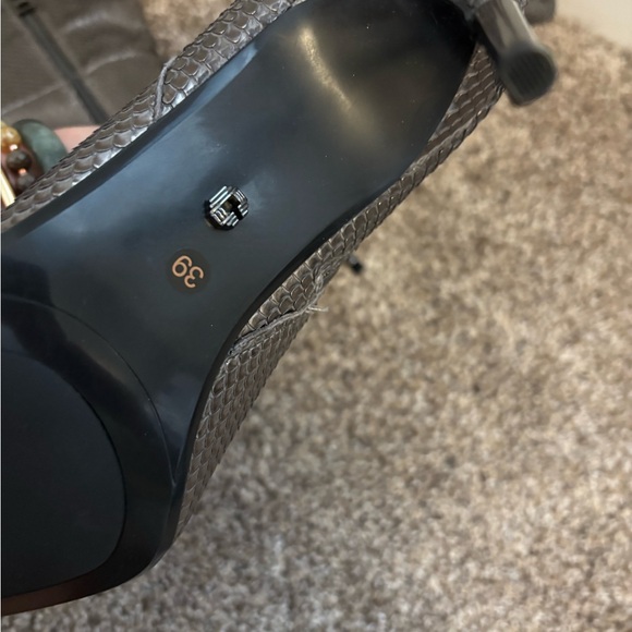 New! Carvela leather boot size 39 8.5 gorgeous spike heel silver knee high boots - Picture 7 of 7